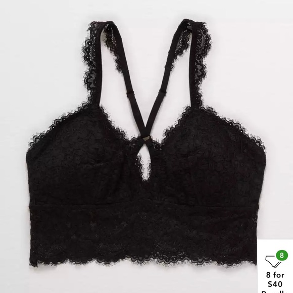 Aerie eyelash lace racerback bralette - Picture 4 of 13